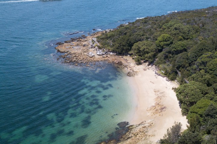 an island in the middle of a body of water